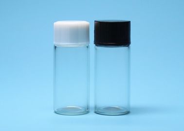 10ml 플라스틱 덮개를 가진 투명한 나사의 회전 붕규산 유리 작은 유리병