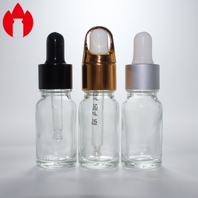 10ml 맑은 화장품 에센셜 오일 드롭퍼 유리 병