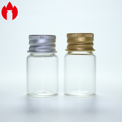 알루미늄 뚜?? 이 있는 5ml 선명한 나사 입 유리 병