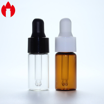 3ml 투명 또는 앰버 스크루 유리 병