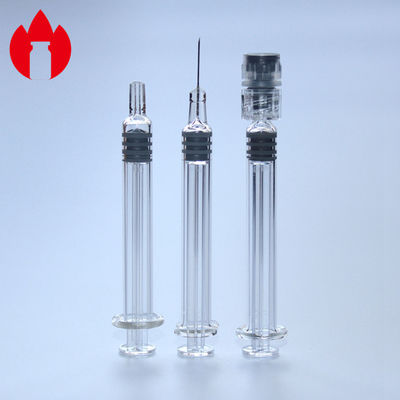 1ml 가벼운 유리 선충분 주사기 투명 색상 화장품