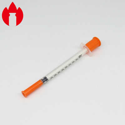 1 밀리람베르트 주사 가능한 인슐린 PP 플라스틱 약 주사기 단일 사용