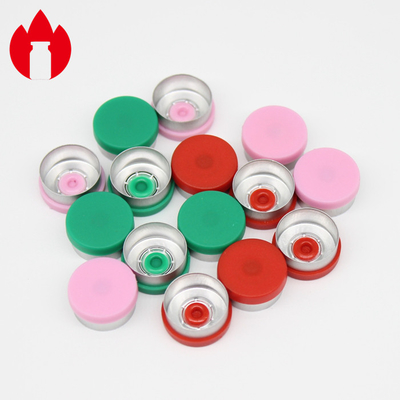 13mm 평면 다채로운 의약품 일회용 알루미늄 플라스틱 덮개 모자