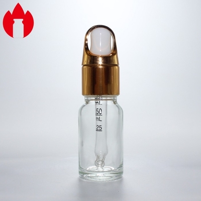 10ml 맑은 화장품 에센셜 오일 드롭퍼 유리 병