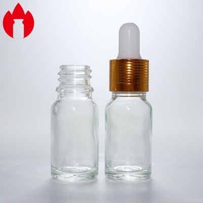 10ml 맑은 화장품 에센셜 오일 드롭퍼 유리 병