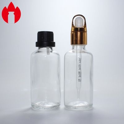 50ml 투명 앰버 블루 그린 에센셜 오일 화장품 유리병 바이알