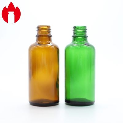 50ml 투명 앰버 블루 그린 에센셜 오일 화장품 유리병 바이알
