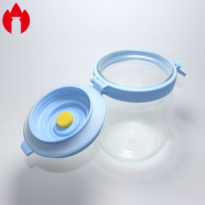 500ml 1000ml 플라스틱 캡을 가진 유리 병 잔