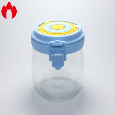 500ml 1000ml 플라스틱 캡을 가진 유리 병 잔
