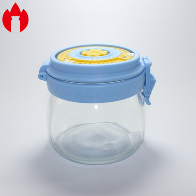500ml 1000ml 플라스틱 캡을 가진 유리 병 잔