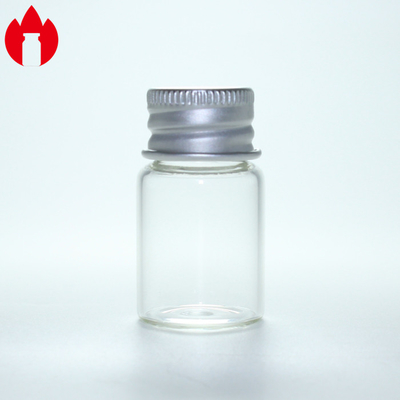 알루미늄 뚜?? 이 있는 5ml 선명한 나사 입 유리 병