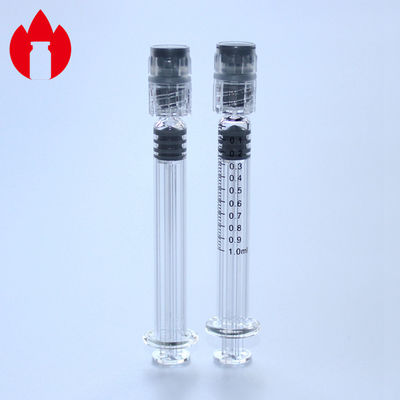 1ml 가벼운 유리 선충분 주사기 투명 색상 화장품