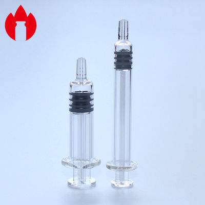 화장품 루어 잠금 주사기 1ml 미리 채워진 주사기 5.0 중립 보로실리케이트 유리 재료