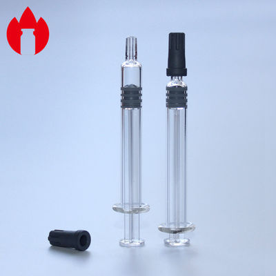 1ml 가벼운 유리 선충분 주사기 투명 색상 화장품
