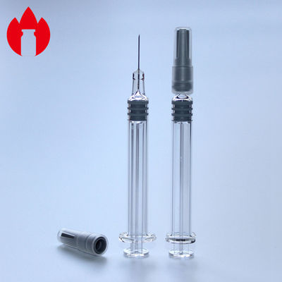 1ml 가벼운 유리 선충분 주사기 투명 색상 화장품