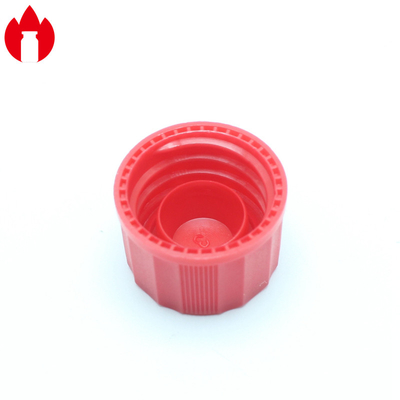 18mm PP 물질 플라스틱 나사 캡 내부 플러그와 함께 파란색 / 녹색 색상