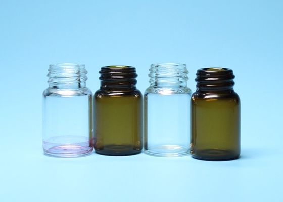 2ml 3ml는 또는 브라운 붕규산 유리 병을 실을 꿰었습니다