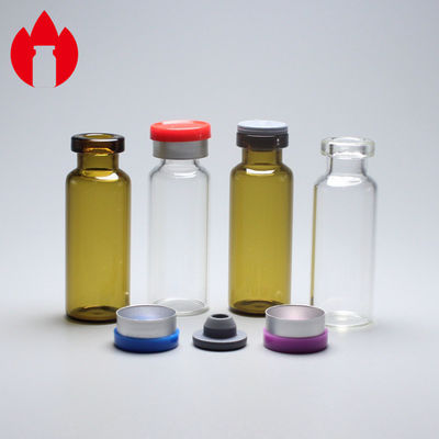 미니 소형 크림프 탑 유리 병 바이알